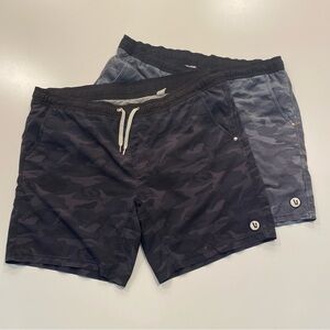 🔴SOLD🔴 Vuori Men's Kore Lined Shorts XXL Athleisure Camo - 2 Pair Lot ~ See Pics